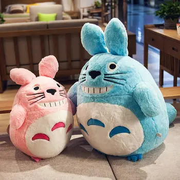 

75cm Kawai Pink/Blue Totoro Plush Dolls Baby Lovely Animals Cats Figure Toys Kids Totoro Appease Dolls Children Girl's Gifts