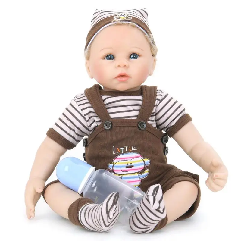 

55*20*10CM Baby Reborn doll baby boy doll full silicone bebe realistic boy's gift for xmas chritmas gift