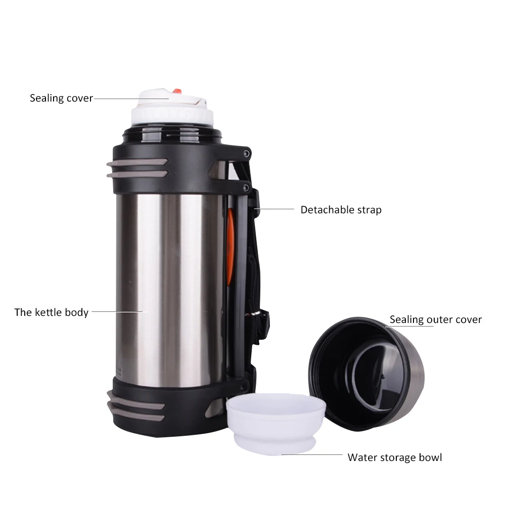 Vacuum Flask Double Wall Stainless Steel Thermos Insulated Sports Water Bottle Mug Cup Portable Stainless Steel Sports Bottle