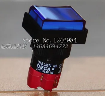 

[SA]Taiwan Progressive Alliance D16LMT1-1AB blue rectangle without a lock button switch single touch button DECA--10pcs/lot