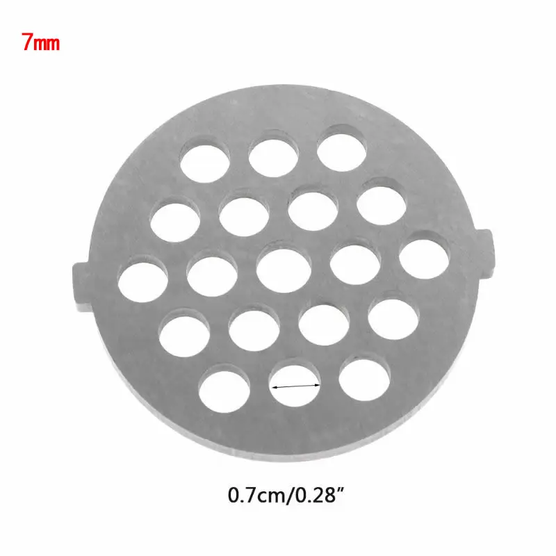 1 шт. шлифовальная плита для мяса, сетчатый нож, Мясорубка из нержавеющей стали, отверстие для мяса, 5 узоров на выбор