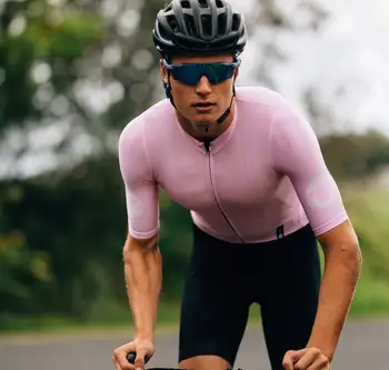 

2018 TOP QUALITY PRO TEAM aero PINK Short sleeve cycling jerseys race tight fit Bicycle clothing cool gear free shipping