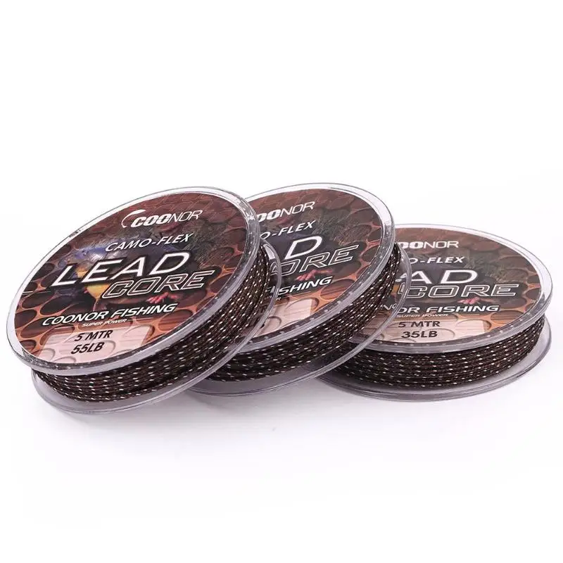 

5m Multifilament Braided Camouflage Carp Fishing Wrapped Line Accessories