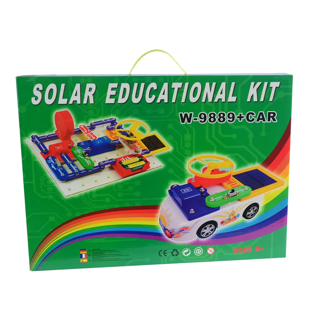 

JOY MAGS Brand KR Solar Car Toys Educational Kit Electronic Block Kit Building Blocks Physics Appliance Digital Kit Children Kid