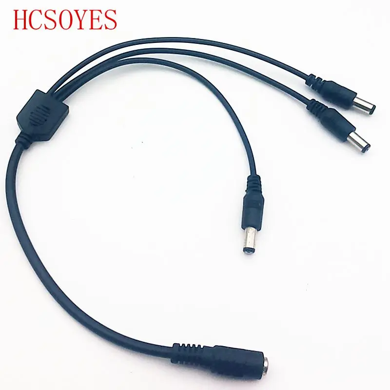 DC Power 1 Female to 2 3 4 5 6 8 Male Way Splitter Adapter Connector Plug Cable 5.5mm*2.1mm 12V For - 32394846561
