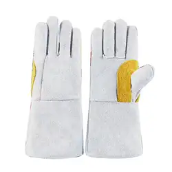 JAVRICK высокая теплостойкость безопасности плавления перчатки для печи переработки литья цвета: золотистый, серебристый