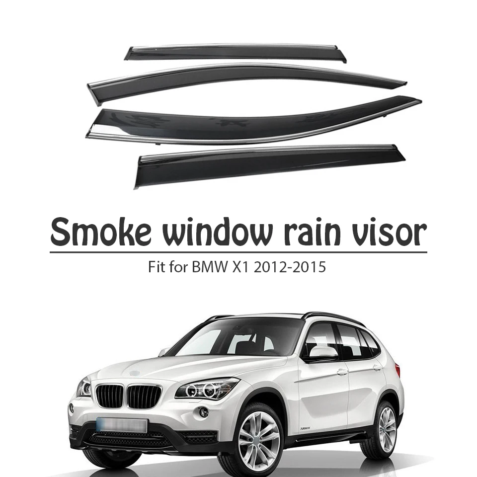 Mcrea 4 шт., АБС-пластик, автомобильный дым окно Защита от солнца дождь козырек-отражатель для BMW X1 E84 2012 2013 Аксессуары