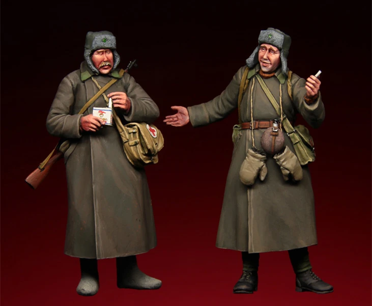 Kit De 4 Soldats Anzac En Résine 1/35 – Fantassins Britanniques WW1 Non Peints – Modélisme Historique