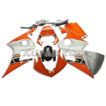 

Orange White Covers for Yamaha YZF-600 2003 2004 2005 Bodywork Motor Van Cowlings R6 03 04 05 Panels ABS Plastic Injection Hulls