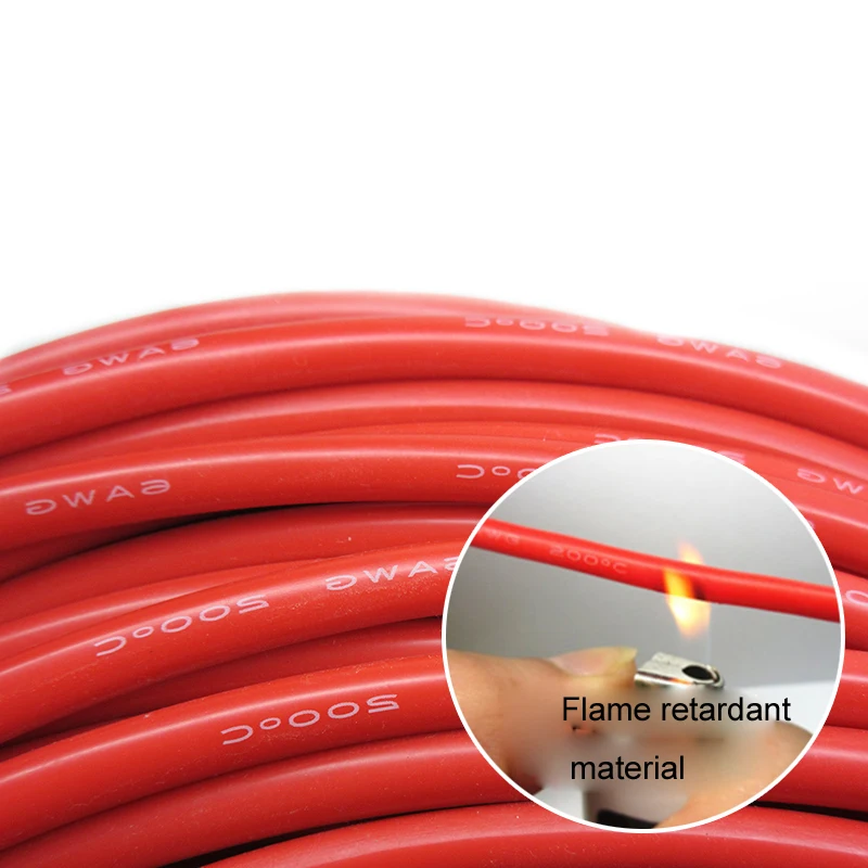 10AWG силиконовый провод 10 AWG 10# Силикагель провода Проводник 1050/0. 08 мм AWG10 высокая температура луженая медь кабель