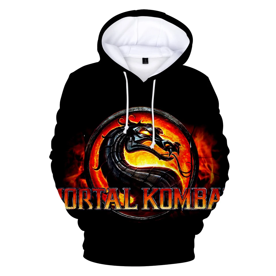 Толстовка Aikooki Mortal Kombat 11 с капюшоном мужская толстовка принтом для игр модный