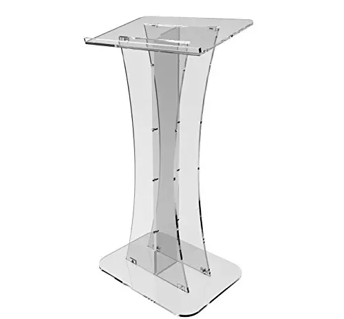 Fixture Displays Plexiglass Acrylic Podium Clear Lectern Church Pulpit