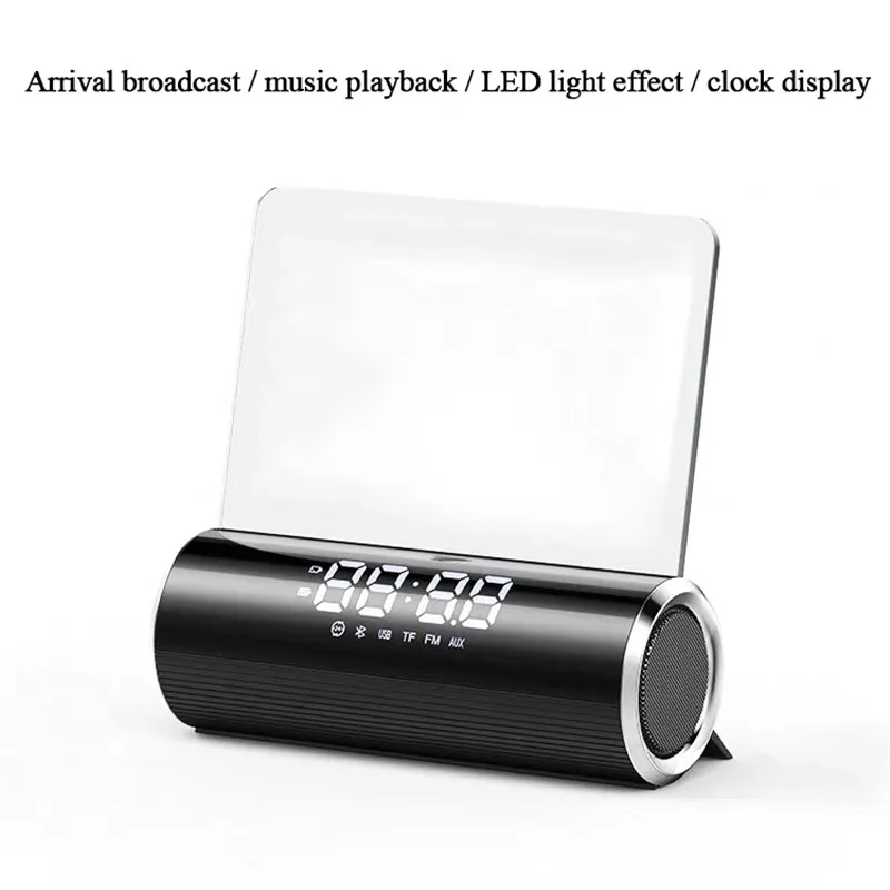 

E15 Code Voice Prompt Broadcaster Amplifier Speaker Audio Home Small Mini Portable Clock Loud Volume Wireless Bluetooth Speaker