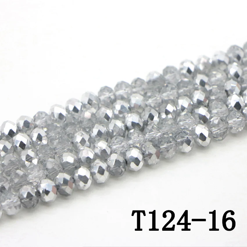 16 Natural silver Croatia crystal beads (4)(1)