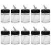 10PCS 22cc Glass Airbrush Pot Bottle with 30 Angle Adapter Lid Assembly Airbrush Painting Bottle Container Spray Gun Paint Jar ► Photo 1/5
