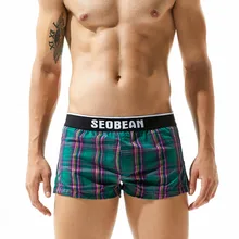 2 шт./лот seobean мужские Шорты повседневные Полосатые Шорты хлопковые модные домашние шорты 2 цвета