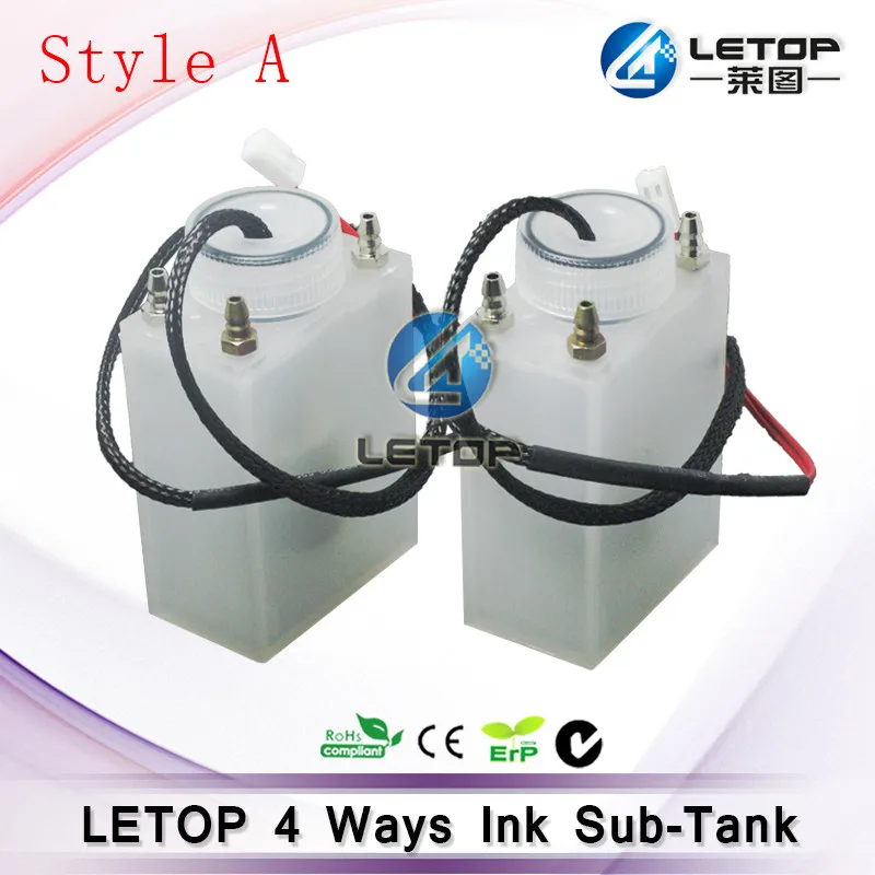 

4 Connectors Printer Ink Sub Tank with Metal Connector for Allwin/jhf/leopard/taimes/human solvent printer