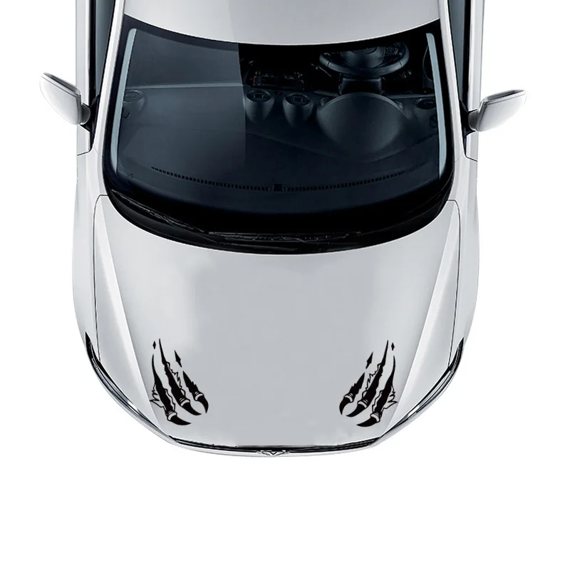 Cool LION PAW style car hood fender bumpers decor sticker,1 pair die