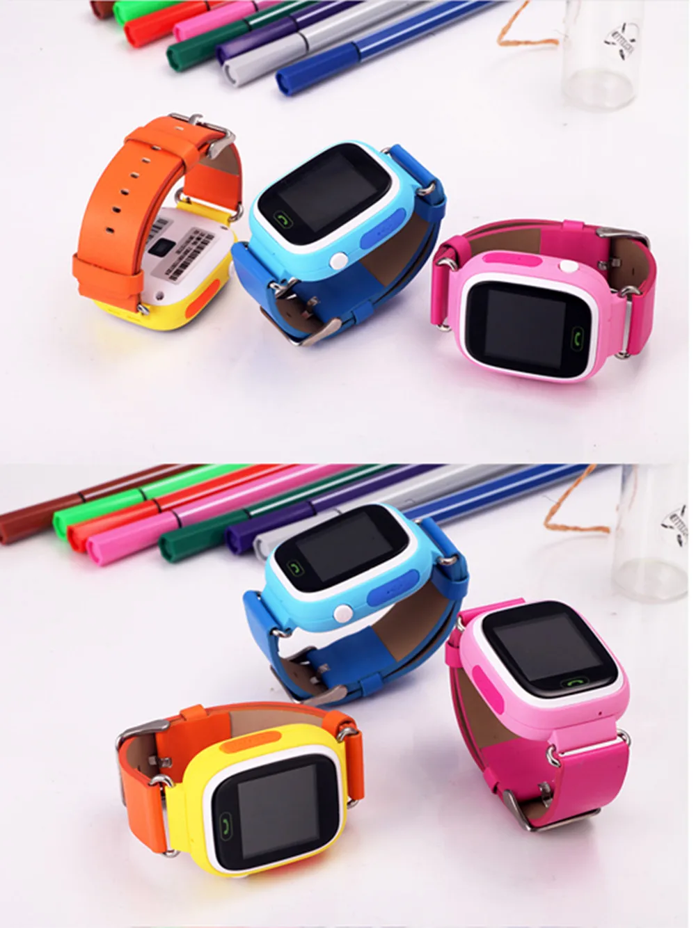 Gps q90 смарт детские часы SOS устройство поиска вызовов трекер часы телефон сенсорный экран умные часы для детей pk q50 q60 q80