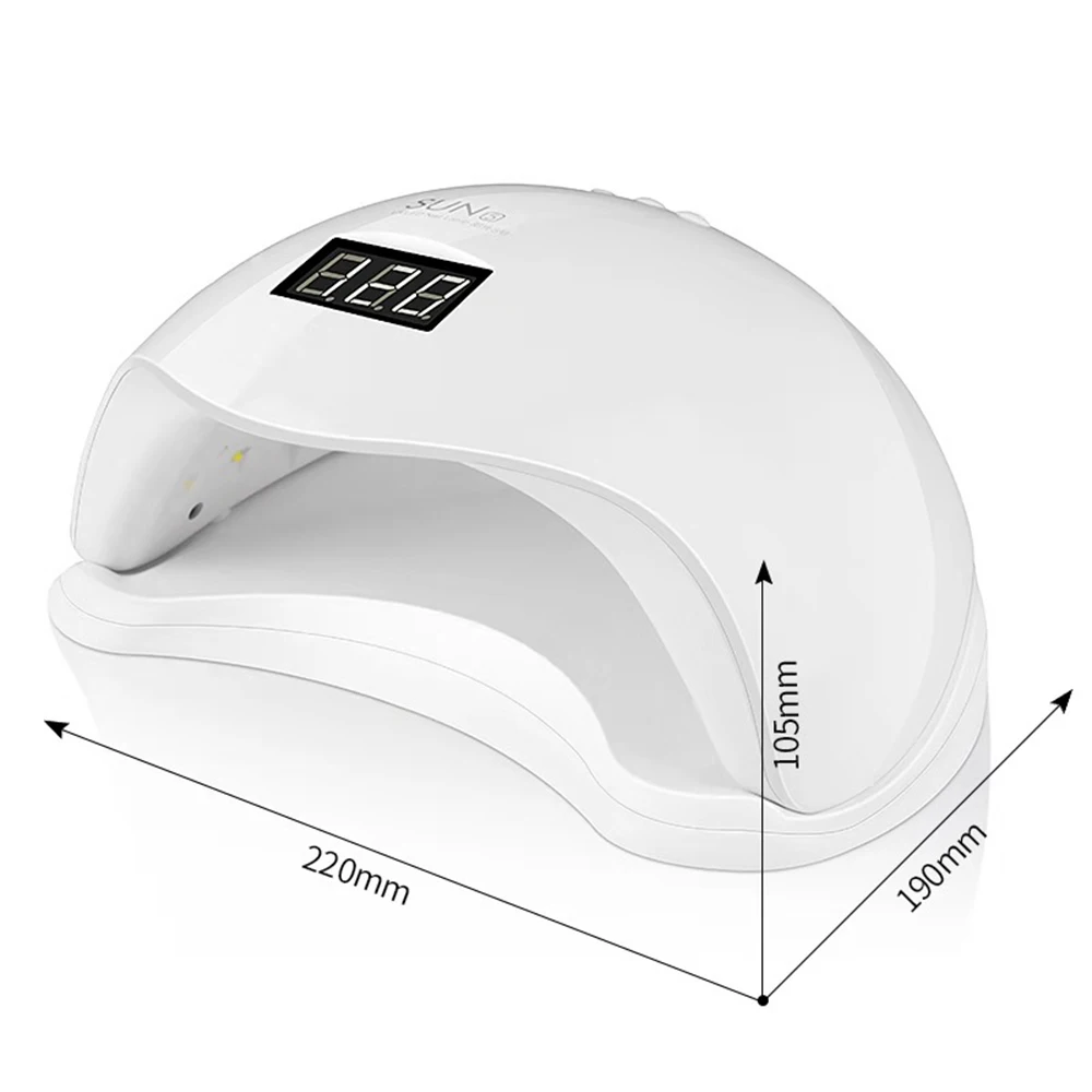 

New 48W SUN 5 Lamp For Nail UV Lamp LED Nail Dryers Automatic Sensor LCD Time Display For Curing Gel Polish Nail Art Tool
