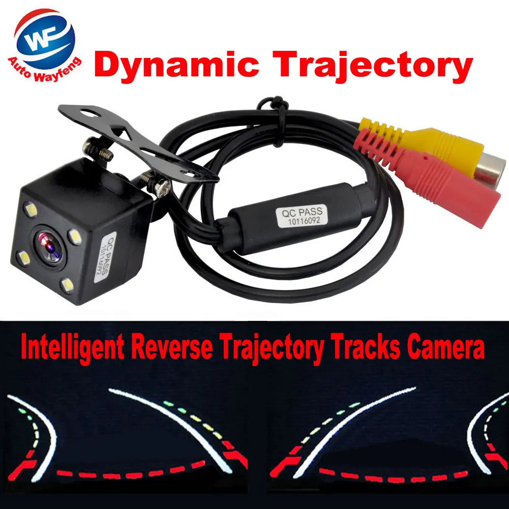 

NEW Hot Intelligent Dynamic Trajectory Tracks Rear View Camera HD CCD Reverse Backup Camera Auto Reversing Parking Assistance