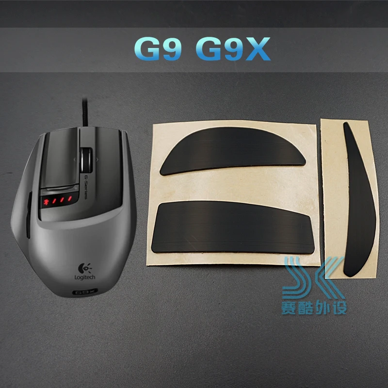 New Logitech G9/G9X Games Gaming Mouse Feet/Skates Teflon and alcohol prep pad 