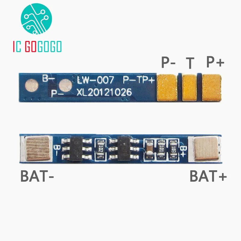 3 шт. 1S 3,7 V Защитная плата для литиевых батарей полимерная плата для перезарядки литий-ионная lipo защитный модуль BMS PCM PCB