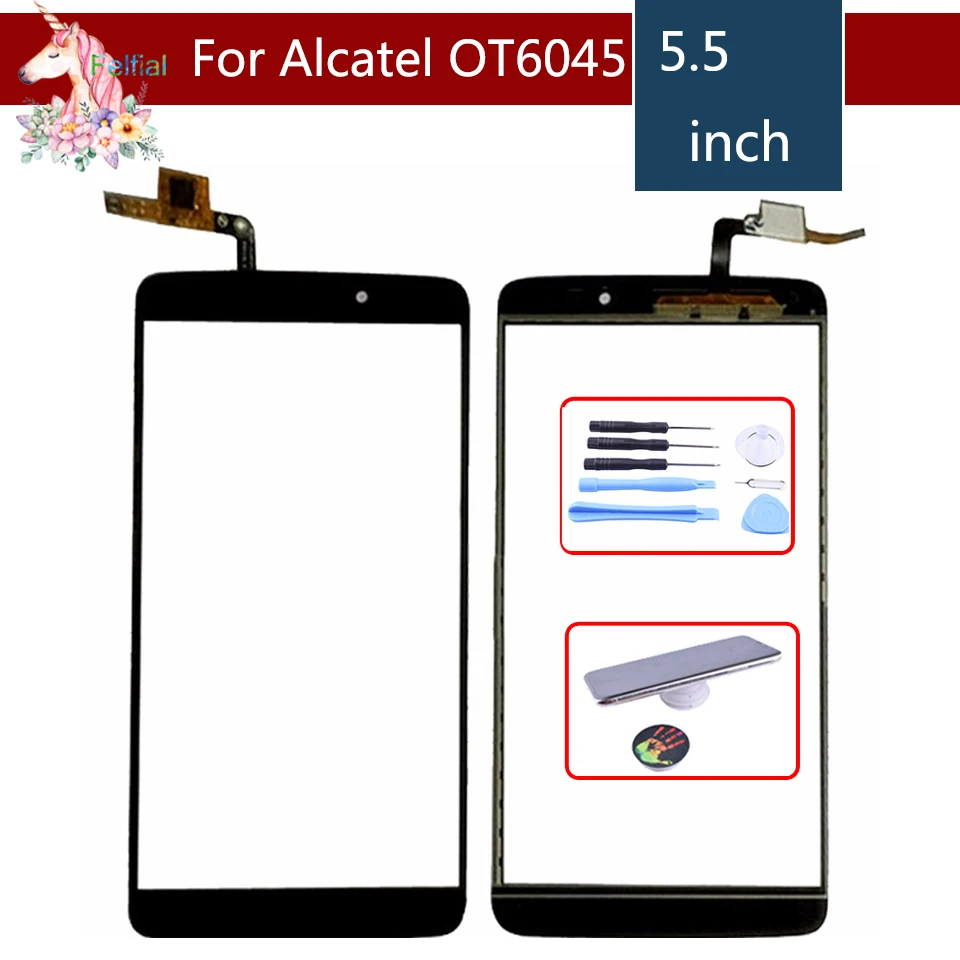 Для Alcatel One Touch Idol 3 6045 OT6045 6045Y сенсорный экран Переднее стекло дигитайзер панель