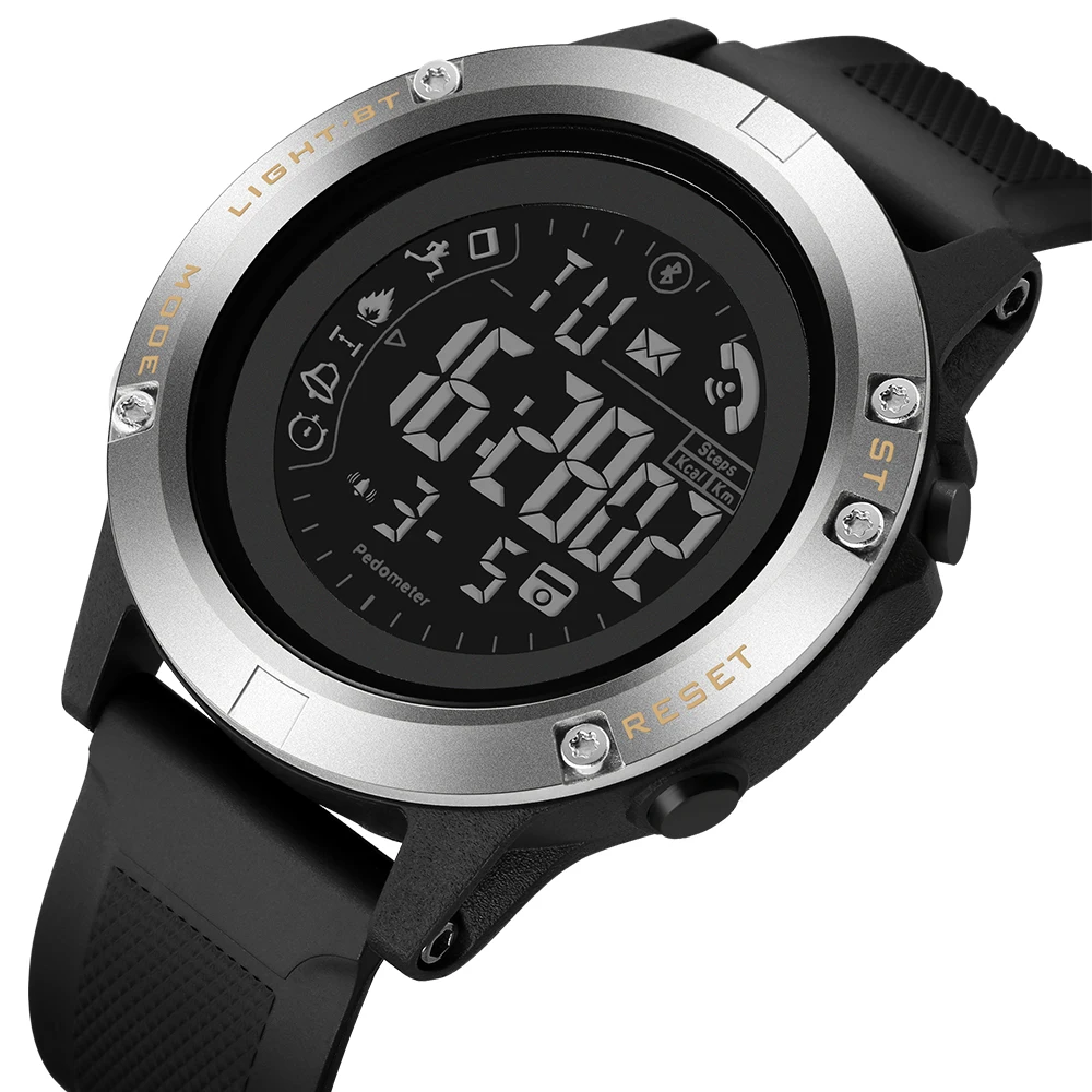 

Digital Men's Watch 2019 Sport Wristwatch Distance Step Counter Read Clock 5010 Waterproof Smartwatch for Man relogio