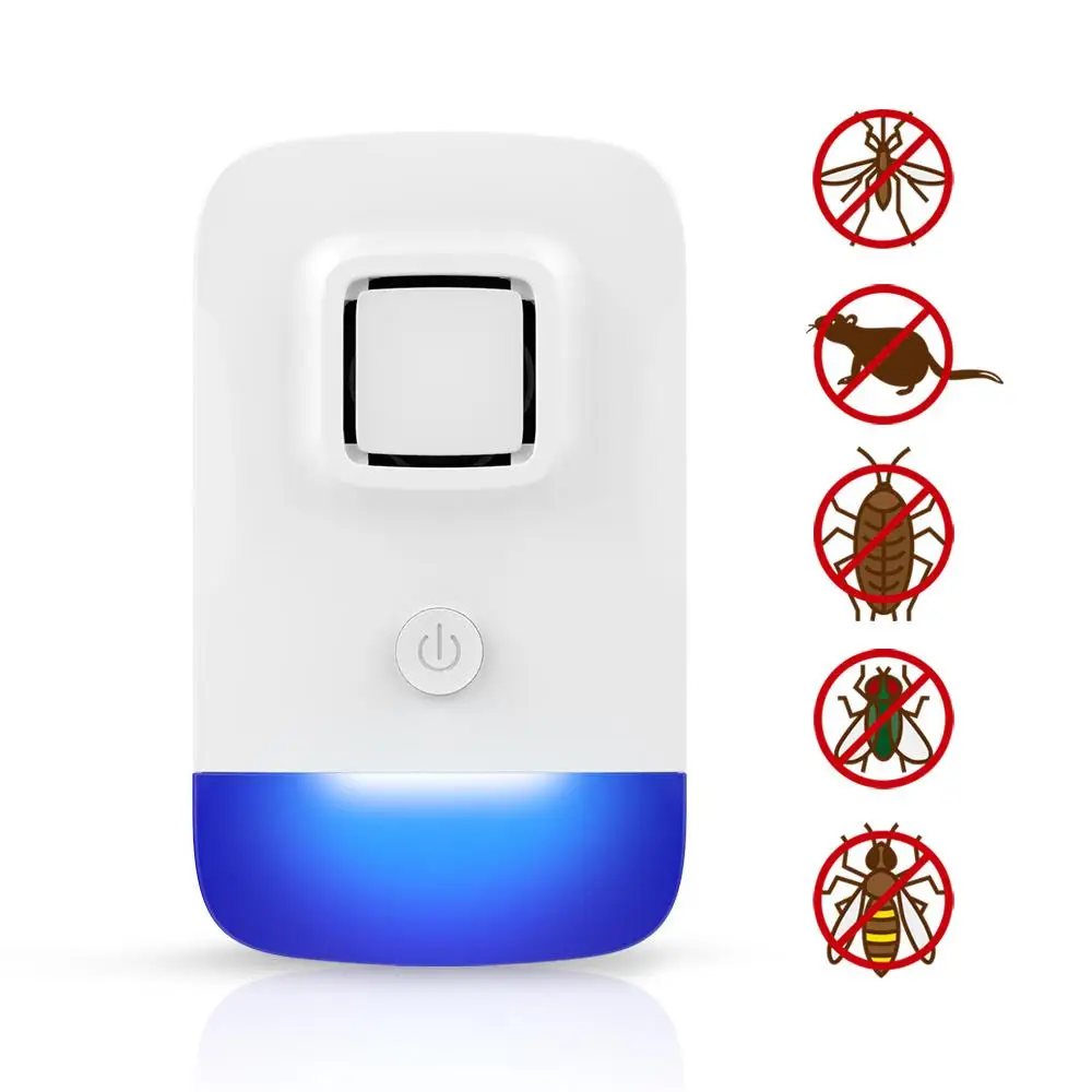 

Pest Control Ultrasonic Repeller Mosquito Killer Electronic Anti Rodent Insect Repellent Mouse Cockroach Mice EU US UK AU Plug