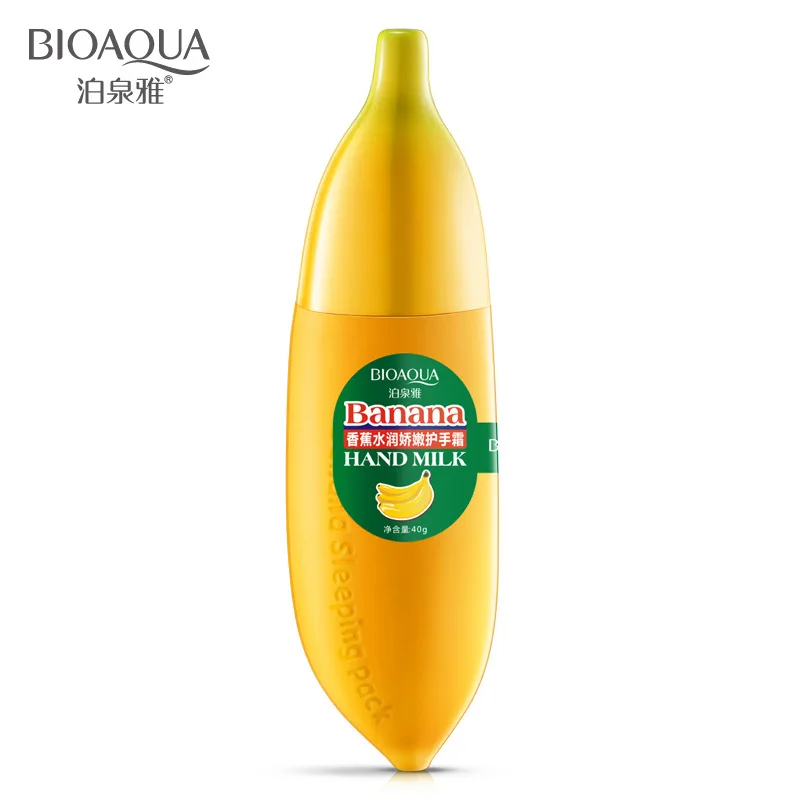

BIOAQUA Banana Milk Hand Cream 40g Moisturizing Nourish Anti-chapping Hand Care Lotions Handcreme Skin Defender