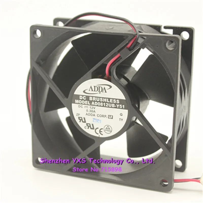 for ADDA AD0812UB-Y51 12V 0.38A 8CM 8032 2 wire cooling fan for ADDA AD0812UB-Y51 12V 0.38A 8CM 8032 2 wire cooling fan