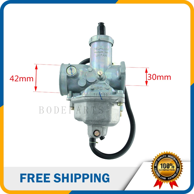 

HK-147 Motorcycle Parts Carburetor Kits JingbinPZ30 Pull Throttle Carburetor For CG250 CB250 Air-cooled Water-cooled Engine