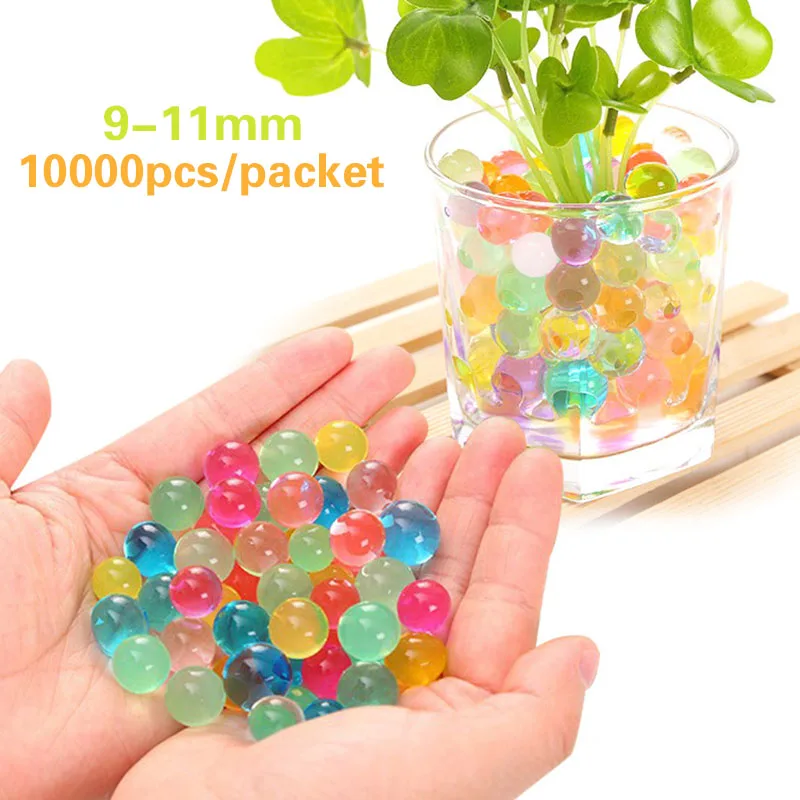 

10000pcs Soft Bullet Crystal Soil Water Balls Beads Funny Orbeez Hydrogel Spa Refill Sensory Toy