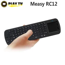 Original Measy RC12 Touchpad Mini Fly Air Mouse 2.4GHz wireless Keyboard for google android Mini PC TV Palyer box