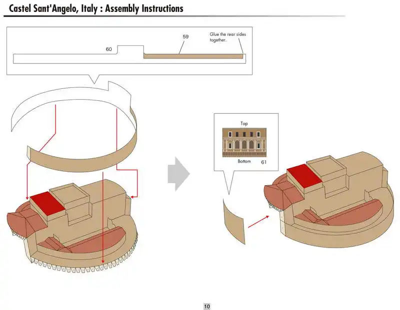 Castel Sant Angelo, Италия Ремесло Бумажная модель Архитектурной 3D Развивающие игрушки DIY ручной работы игра-головоломка для взрослых