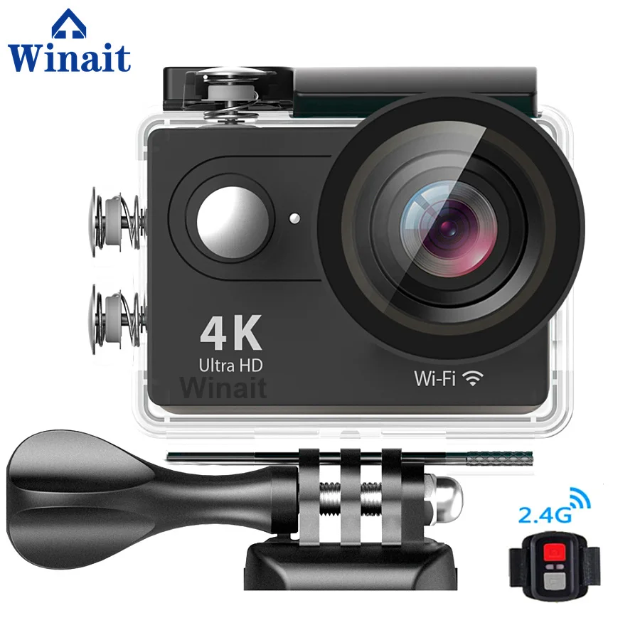 Спортивная Экшн камера H9R с дистанционным управлением 4 K Wi Fi 2 дюймовым дисплеем