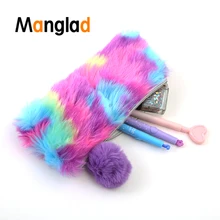 Plush Kawaii Pencil Case Furry Ball Zipper Laser Cosmetic Bag Makeup Organizer Student Girls Pen Bags School Supplies Stationary Plush Kawaii Pencil Case Furry Ball Zipper Laser Cosmetic Bag Makeup Organizer Student Girls Pen Bags School Supplies Stationary