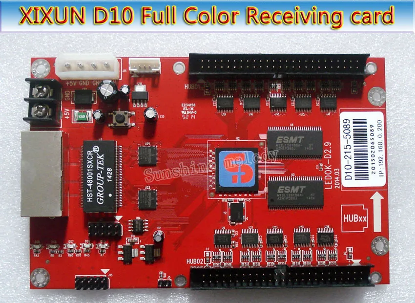 Плата управления светодиодным дисплеем DIY принимающая карта Xixun D10 полноцветный