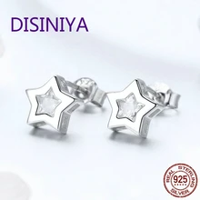 Authentic 925 Sterling Silver Sparkling Clear CZ Stars Women Drop Earrings Wedding Fashion Jewelry S925 Brincos BKE437 Authentic 925 Sterling Silver Sparkling Clear CZ Stars Women Drop Earrings Wedding Fashion Jewelry S925 Brincos BKE437