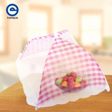 Сложенный пищевой чехол зонтик стиль сетка полиэстер пищевые Чехлы органайзер для кухонных принадлежностей анти москитные принадлежности для барбекю пикника кухонные принадлежности