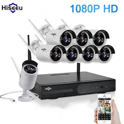 2MP беспроводной CCTV системы 1080 P 8CH HD NVR комплект HDD Открытый ИК Ночное Видение IP Wi Fi камера безопасности наблюдения 40