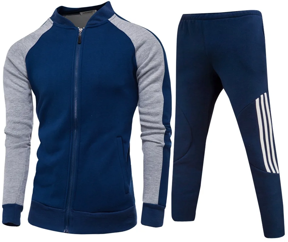 Men's Casual Sportswear Fat 4XL Plus Size Male Hoodie Tracksuit Organic Cotton Sporting Men Two Piece Set Jacket Pants SweatSuit