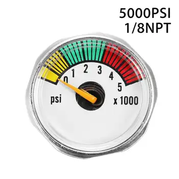 

Paintball PCP Air Pressure Gauge 5000psi Alloy Mini Micro Manometer 1/8NPT Threads Air Fill Station Paintball Accessories