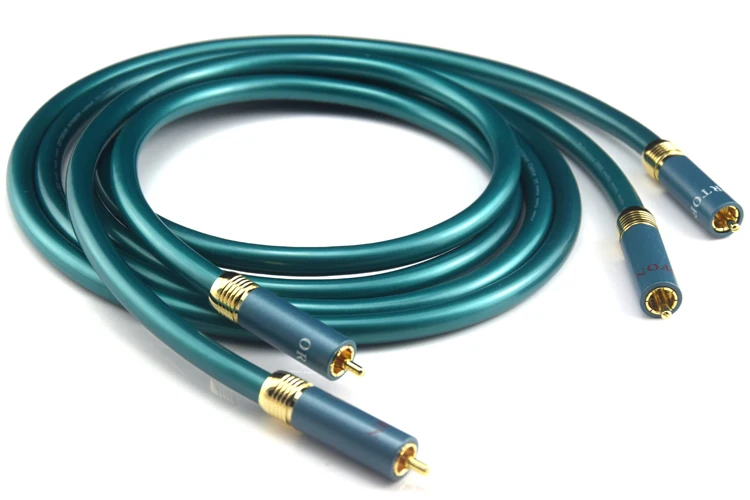 Hifi Hi-end CD Amplifier Interconnect 2RCA to 2RCA Male Audio Cable