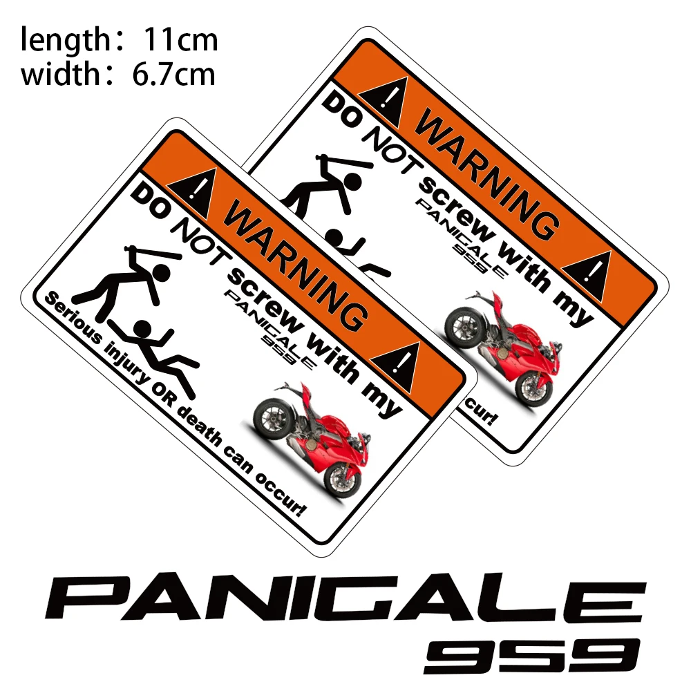 

KODASKIN 2 Pieces Do Not Screw Warning Sticker Decal for DUCATI PANIGALE 959