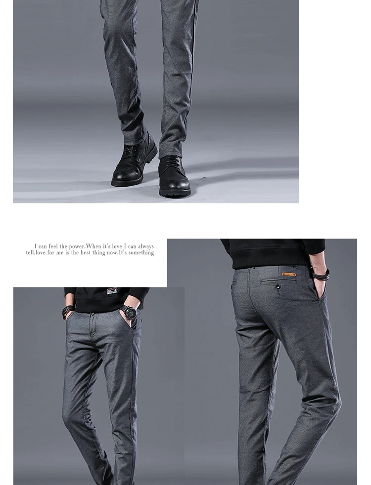 HTB1LJm0LAvoK1RjSZFwq6AiCFXaB Men's Business Casual Pants Trend Designer Korean Style Slim Male Trousers Classic Plaid High Quality Straight Stretch Pants Men