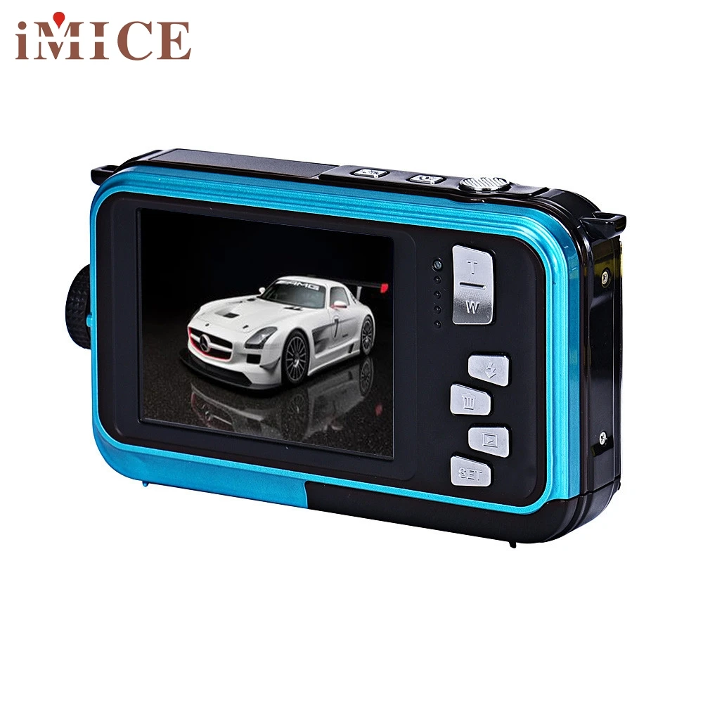 

Beautiful Gitf New Blue Double Screen Waterproof Camera 24MP 16x Digital Zoom Dive Camera Wholesale price Jul25