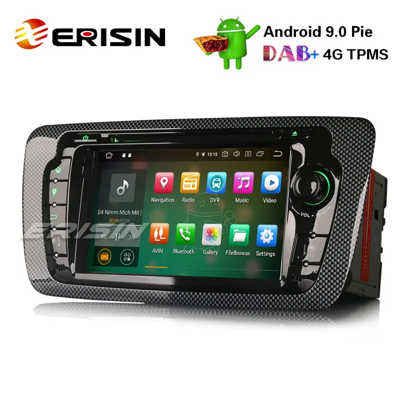 Erisin ES7922S 7 &quotAndroid 9 0 автомобильный DVD CD плеер DAB + Радио TPMS 4G DVR GPS Sat для SEAT