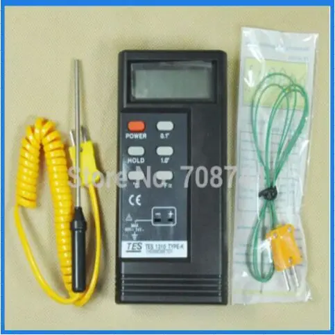 digital thermometer thermocouple temperature reader sensor tes 1310 Electric Mixing Valve digital thermometer thermocouple temperature reader sensor tes 1310 with 2 k type temperature sensor wires,freeshipping